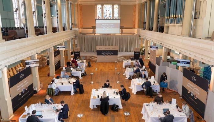 Judges at the 2022 London Wine Competition