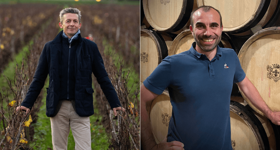 CEO Stéphane Follin-Arbelet and Winemaker Emmanuel Escutenaire