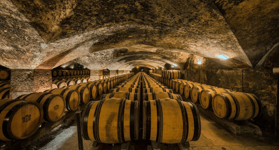 The cellars of Château de Meursault