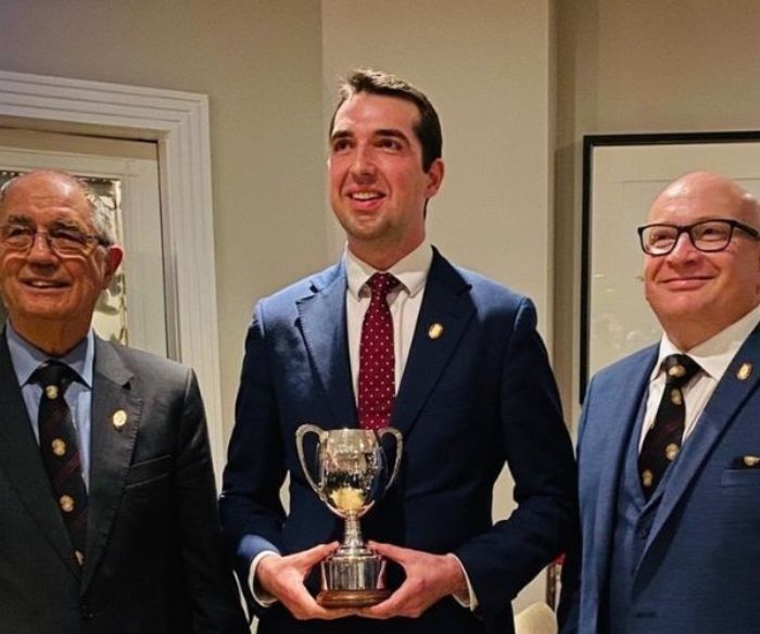 Dom Ruinart Award for achieving the highest score in 2019 @MasterSommWW 's examinations