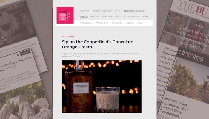 Winners showcased on the London Drinks Guide: A Leading Consumer Portal In London.