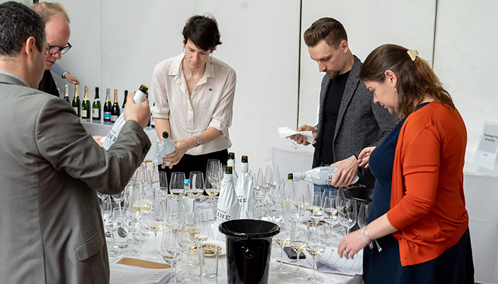 Judges during the 2019 London Wine Competition