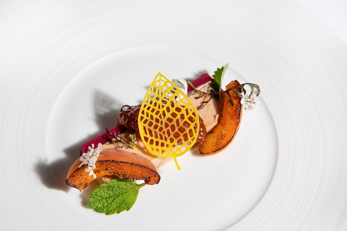 Delicious food at L'Ortolan - Michelin starred restaurant