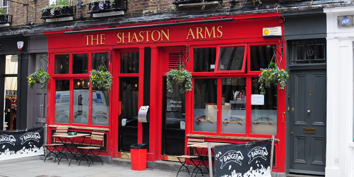 The Shaston Arms Pub in Soho, London