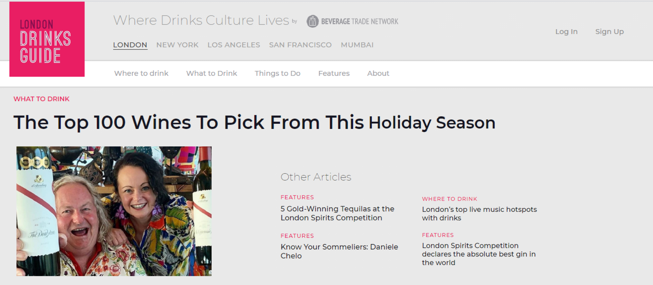 Photo for: How the London Wine Competition is Reaching Consumers