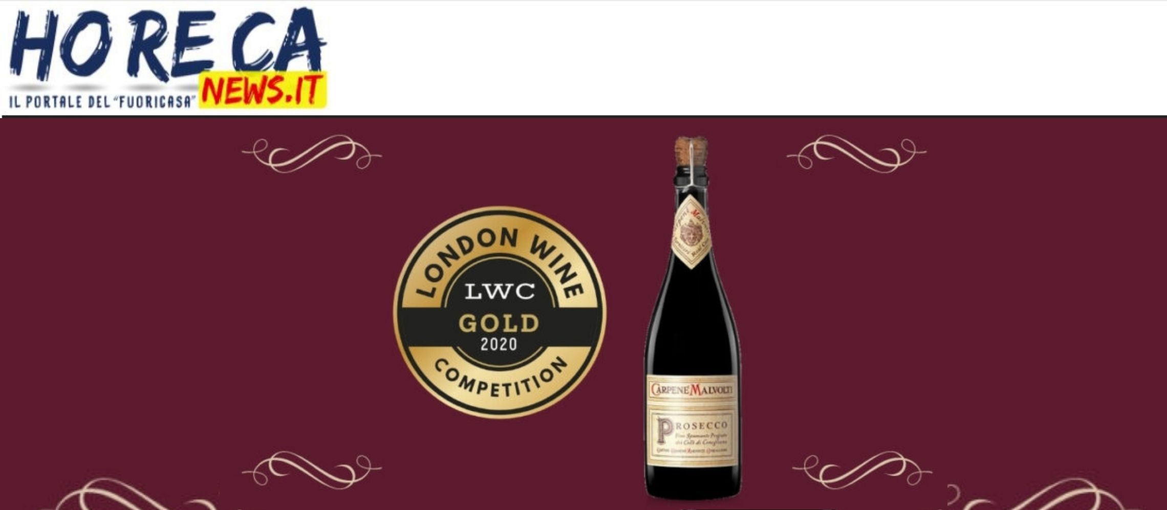 Photo for: 1924 Prosecco by Carpenè Malvolti awarded at the London Wine Competition