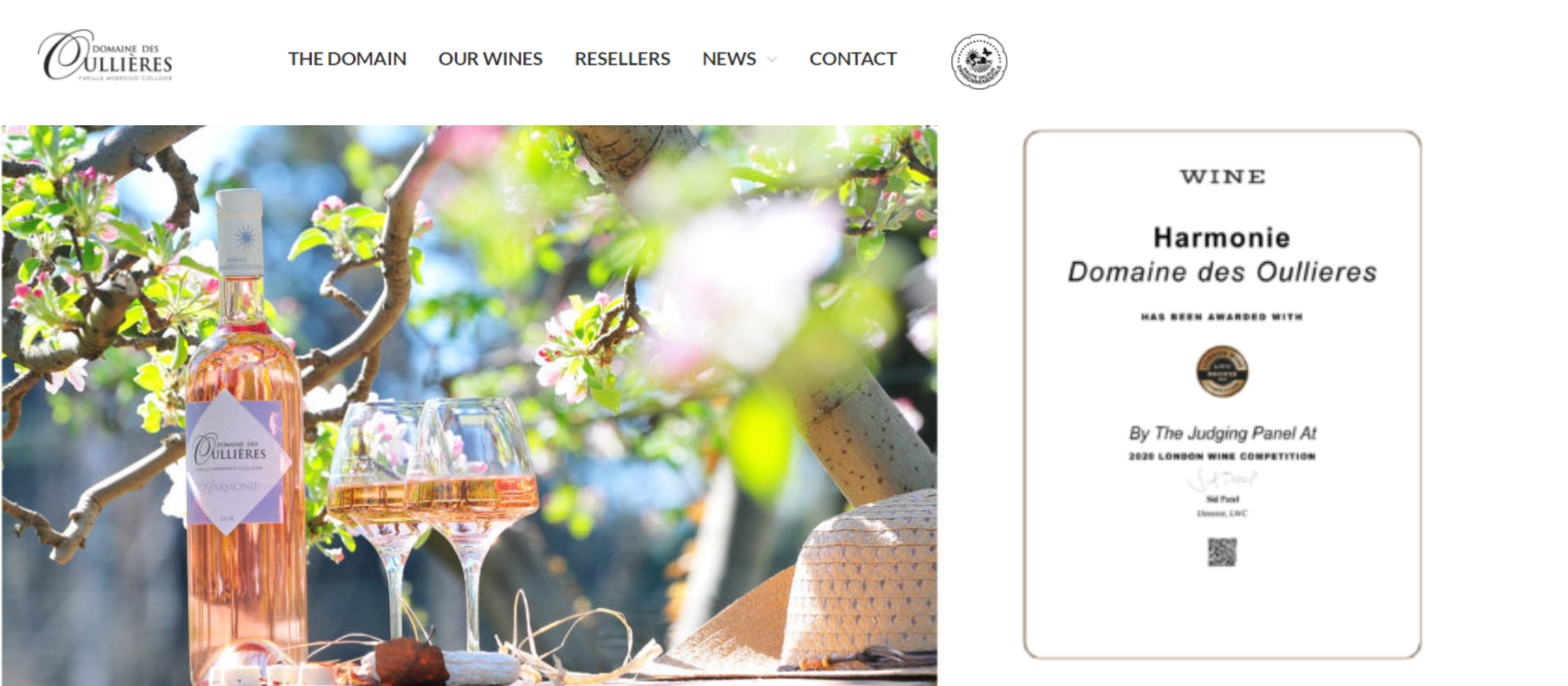 Photo for: A Medal At The London Wine Competition