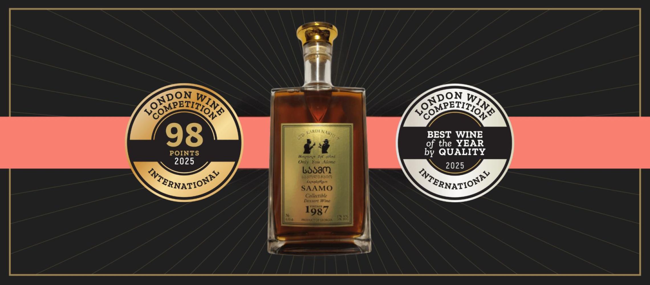 Photo for: Georgian Wine ‘Saamo’ Crowned Best Wine by Quality at London Wine Competition 2025