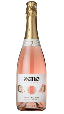 Logo for: ZENO alcohol-liberated Sparkling Rosé NV.