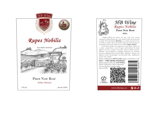 Logo for: HB Wine - Rupes Nobilis - Pinot Noir Rosé 2024