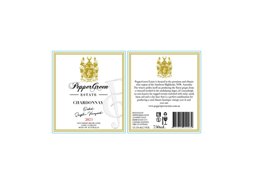 Photo for: PepperGreen Estate 2021 Oaked Chardonnay Single Vineyard
