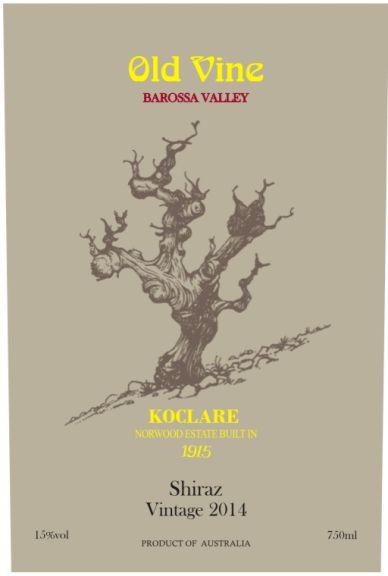 Photo for: Koclare 1915 Old Vine Shiraz