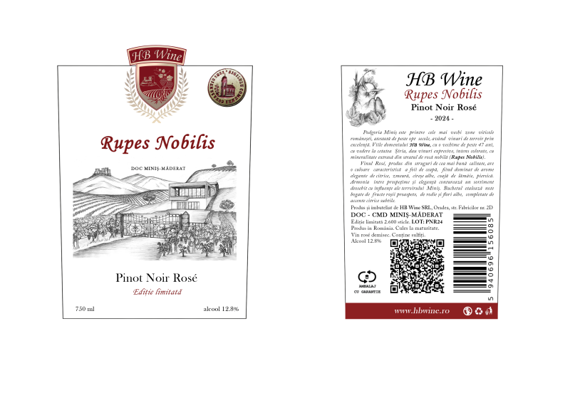 Photo for: HB Wine - Rupes Nobilis - Pinot Noir Rosé 2024